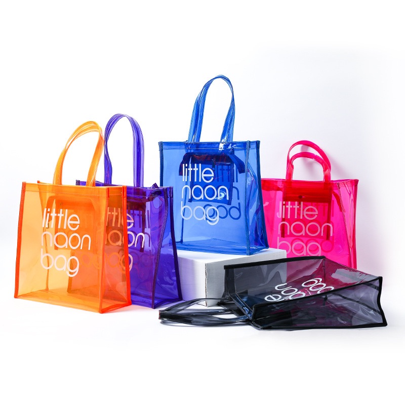 clear tote bag with zipper wholesale