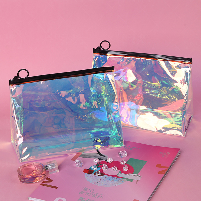 Transparent PVC clear cosmetic bags for travel