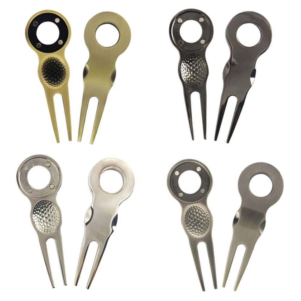 High quality promotional gifts blank golf divot tool cheap divot repair tools golf giveaways