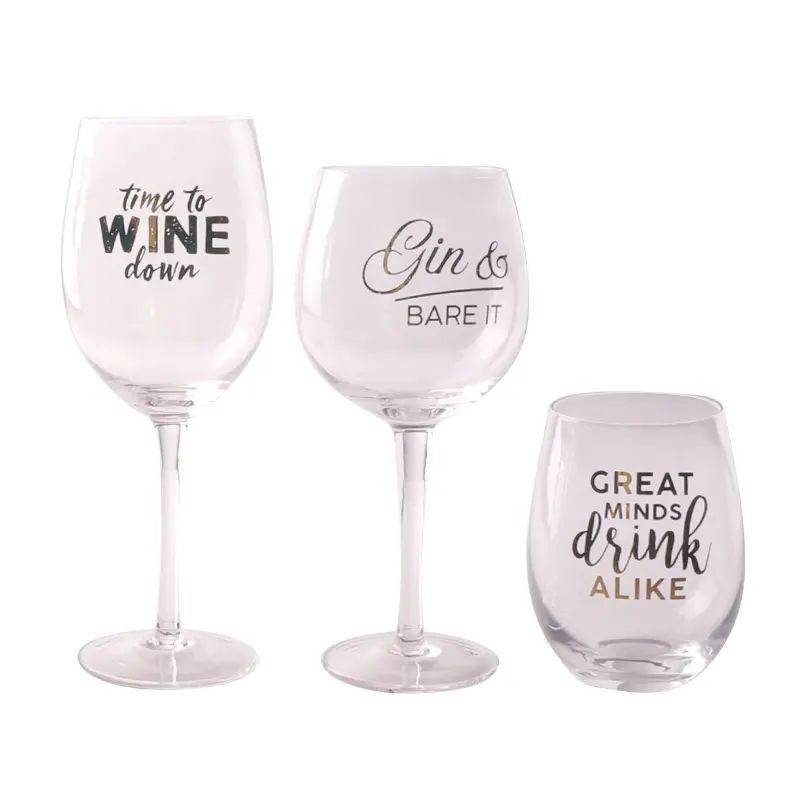promotional wine glasses with logo