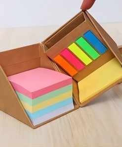 Bloc Sticky Note Box Holder Cube to Do List Custom Notepad Memo Pads Index Sticky Notes Pack Set with Logo