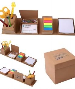 Promotional customized rectangular desktop cube memo pad set post sticky note recycled