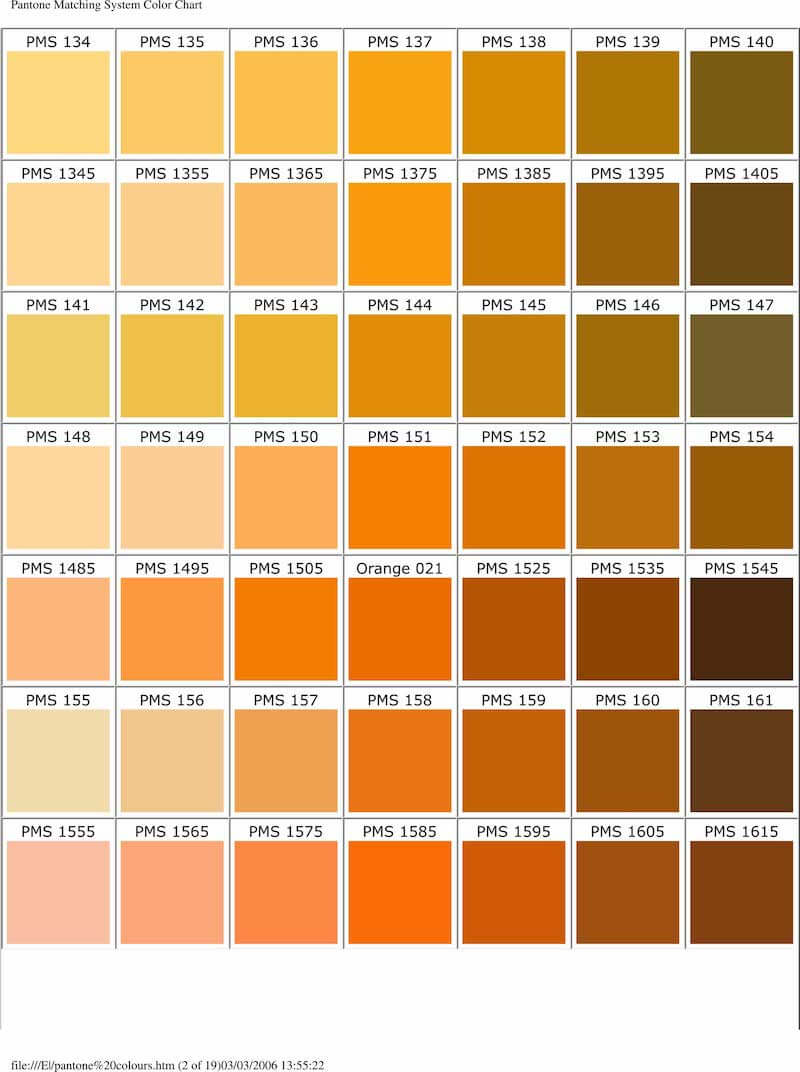 pms color chart 2
