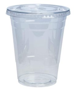 16 oz Plastic Cups With Flat Lids
