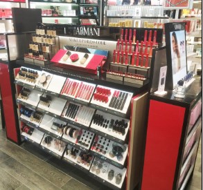 Armani Cosmetic Retail Displays
