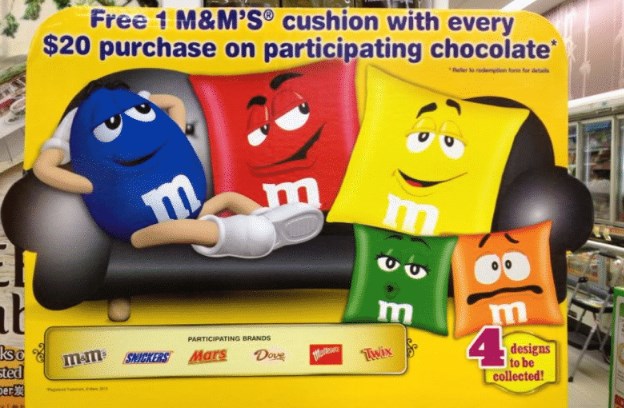 M M Pillow Gift 1 M&M Pillow Gift