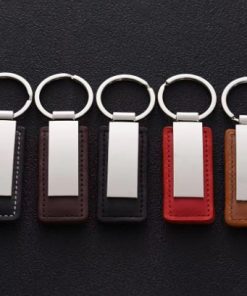 Personalized Blank Leather Keychains in Bulk