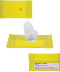 Promotional sanitizer wipes for brand awareness