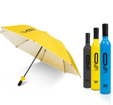 bottle of wine umbrella