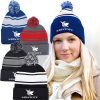 Wholesale Fleece Pom Pom Knitted Beanie - Buy in Bulk from China 1 fleece beanie bulk buy