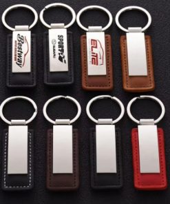 wholesale Leather Keychains with Custom Branding