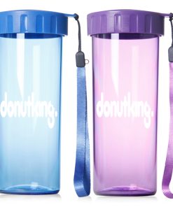 Wide Mouth Drinking Bottle with Wrist Strap 13 Transparent Water Bottle With Wrist Strap Image 2