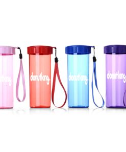 Wide Mouth Drinking Bottle with Wrist Strap 15 Transparent Water Bottle With Wrist Strap Image 4