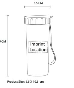 Wide Mouth Drinking Bottle with Wrist Strap 19 Transparent Water Bottle With Wrist Strap Image 8