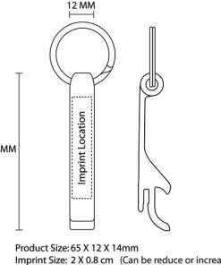 Aluminum Bottle and Can Opener Key Chain 25 Keyring With Bottle And Can Opener Image 11
