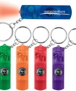 Whistle LED Key Light With Compass