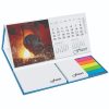 Leather Look Case of Sticky Notes With Calendar 2 Promotional Calendar With Sticky Notes