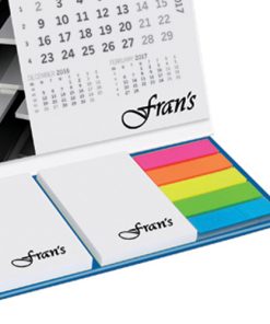 Leather Look Case of Sticky Notes With Calendar 9 Promotional Calendar With Sticky Notes Image 2