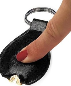Leatherette Oval Keychain Light