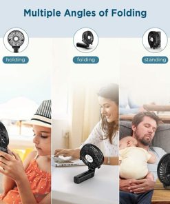 Handheld Fan Mini Portable Usb Rechargeable 2600mah Battery 14 Mini Handheld Fan with 2600mAh USB Rechargeable Battery Image 4