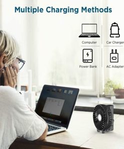 Handheld Fan Mini Portable Usb Rechargeable 2600mah Battery 17 Mini Handheld Fan with 2600mAh USB Rechargeable Battery Image 7