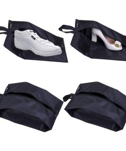 Custom Portable Nylon Travel Shoe Bags with Zipper Closure