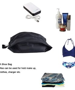 Portable Nylon Travel Shoe Bags with Zipper 11 Custom Portable Nylon Travel Shoe Bags with Zipper Closure Image 3