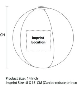 14-Inch Volleyball Beach Balls 23 Inflatable Beach Ball 14 Inch Image 10