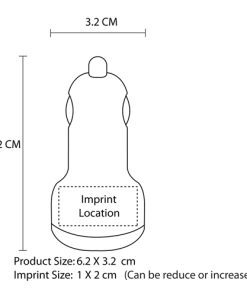Custom Car Chargers 13 Dual USB Custom Car Chargers Image 5