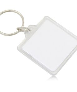 SQUARE Acrylic Key Chains 12 Square Acrylic Key Ring Image 1