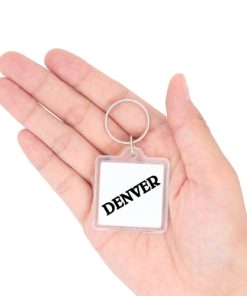 SQUARE Acrylic Key Chains 14 Square Acrylic Key Ring Image 3