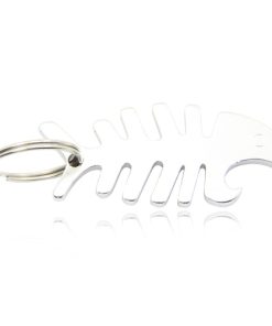 Fish Bone Bottle Opener Keychain Image 1
