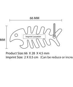 Fish Bone Bottle Opener 19 Fish Bone Bottle Opener Keychain Image 8