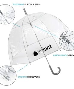 Promotional Clear Umbrella 11 Personalized Clear Bubble Umbrella Image 2
