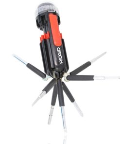 Multi 8 in 1 Screwdriver Set Torch Flashlight Image 1