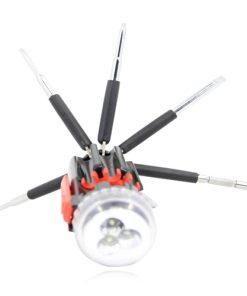 8 In 1 Screwdriver With Flashlight 19 Multi 8 in 1 Screwdriver Set Torch Flashlight Image 2