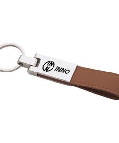 Leatherette Silver Key Ring 7 Leatherette Silver Key Ring Image 2