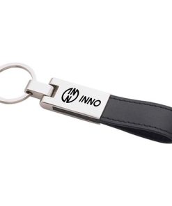 Leatherette Silver Key Ring 8 Leatherette Silver Key Ring Image 3