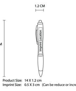 Custom Imprint Rubber Grip Pens 11 Rubber Grip Custom Ballpoint Pen Image 4