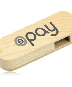 Swivel Wooden USB Flash Drive 19 8GB Swivel Swing Wooden Flash Drive Image 2