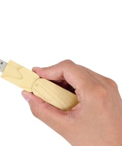 Swivel Wooden USB Flash Drive 22 8GB Swivel Swing Wooden Flash Drive Image 5
