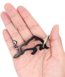 Bull Aluminum Bottle Opener Key Chain 15 Bull Shaped Bottle Opener Keychain Image 4