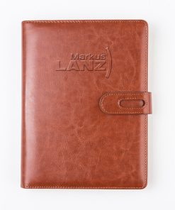 Leather Journal Pen Sets Personalized 11 Corporate Leather Notebook & Roller Pen Gift Set Image 3