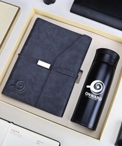Business Notebook & Vaccum Bottle Gift Set Image 1