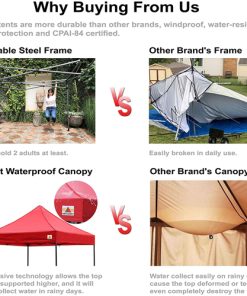 Pop Up Canopy With Sidewalls 12 Promotional Commercial Canopy Tent with Side Walls Image 3