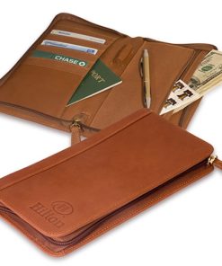 Calfskin Zip-Around Document Holder