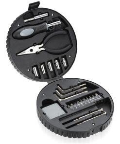 24-Piece Tool Set in Tire shaped Case 11 24 Piece Tire Shaped Tool Kit Image 2