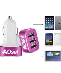 Aluminum 3 Ports USB Car Charger Image 1