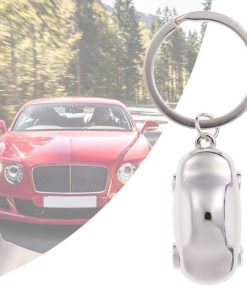 Metal Car Shaped Keychain Image 1