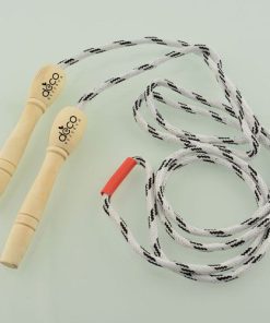 Skipping Rope Wooden Handles 8 Wooden Handle Jump Rope Image 1